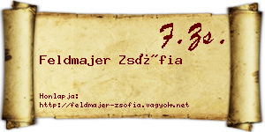 Feldmajer Zsófia névjegykártya